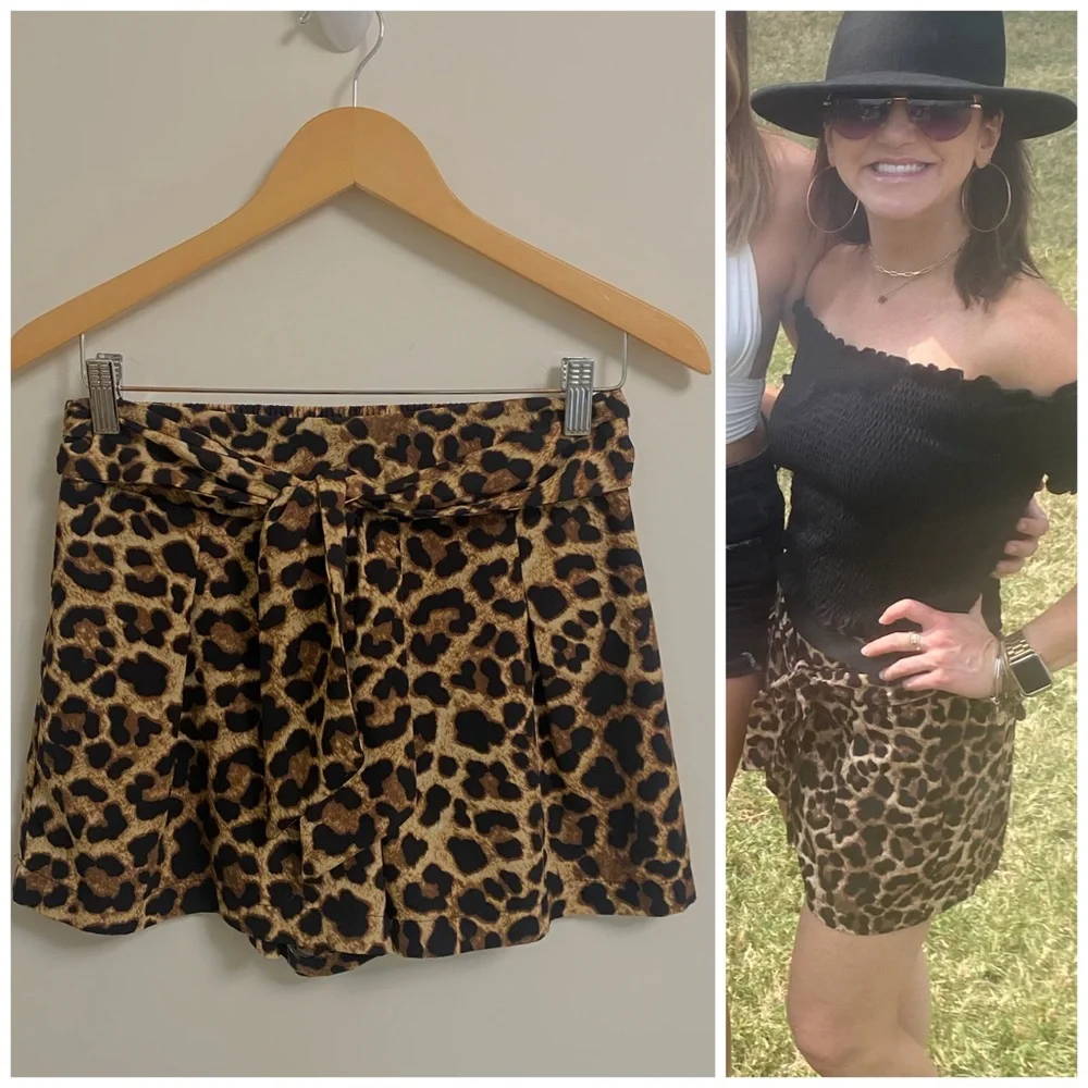 BeBop Leopard Print Women's Skorts - Picture 1 of 6
